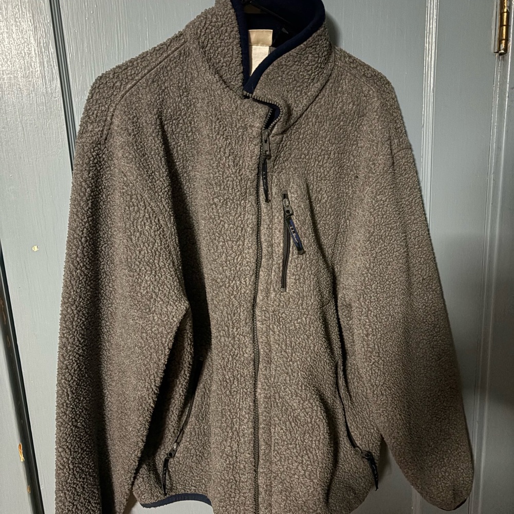 L.L. Bean Men's Zip Up Sweater in Gray